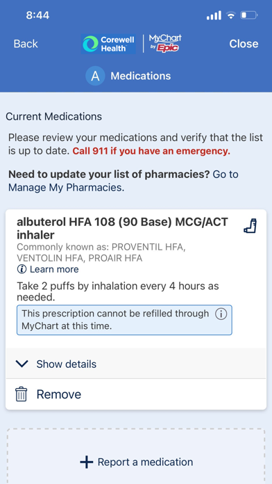 Corewell Health App screenshot 2