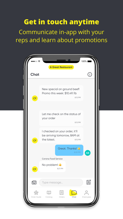 Corona Food Service screenshot 2