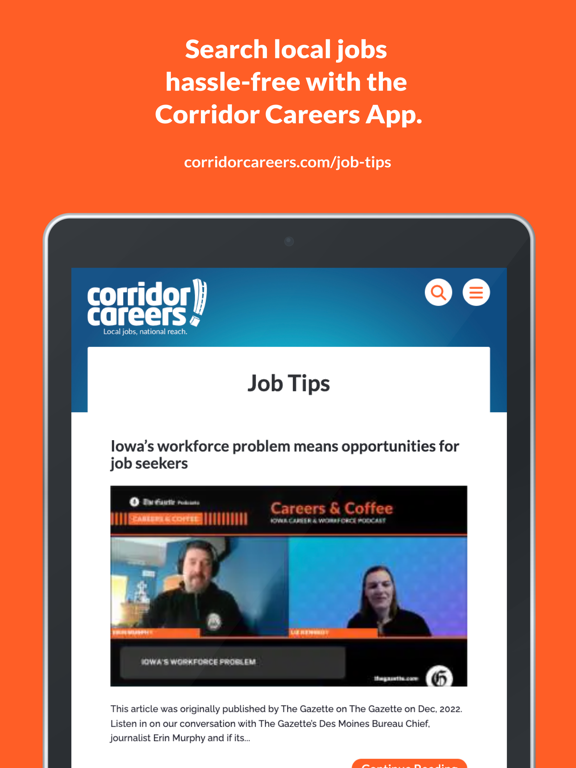 Corridor Careers screenshot 1