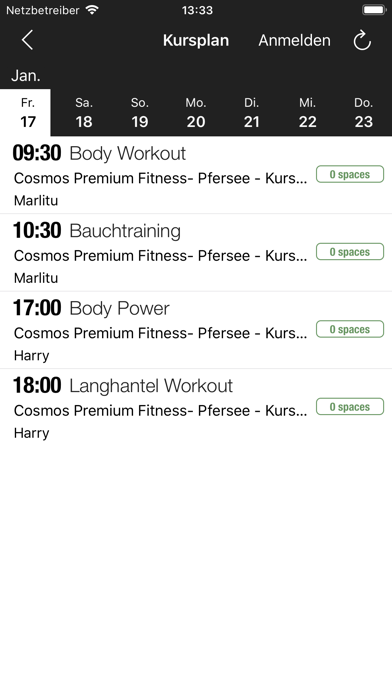 Cosmos Fitness screenshot 1