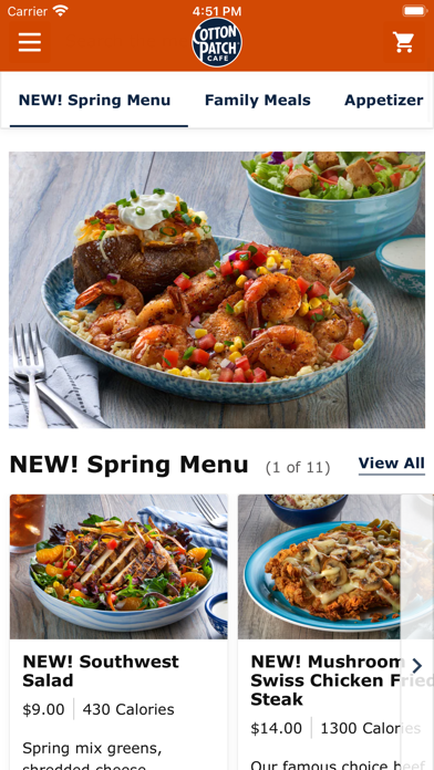 Cotton Patch Cafe Ordering screenshot 2