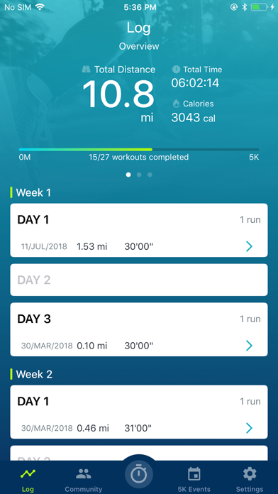 Couch to 5K® - Run training screenshot 2