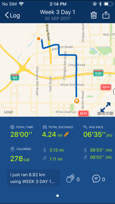 Couch to 5K® - Run training screenshot 1
