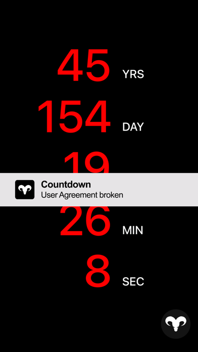 Countdown App screenshot 1