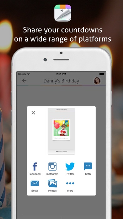 Countdown+ Calendar (Lite) screenshot 1