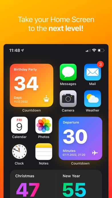 Countdown Widget & Counter screenshot 2