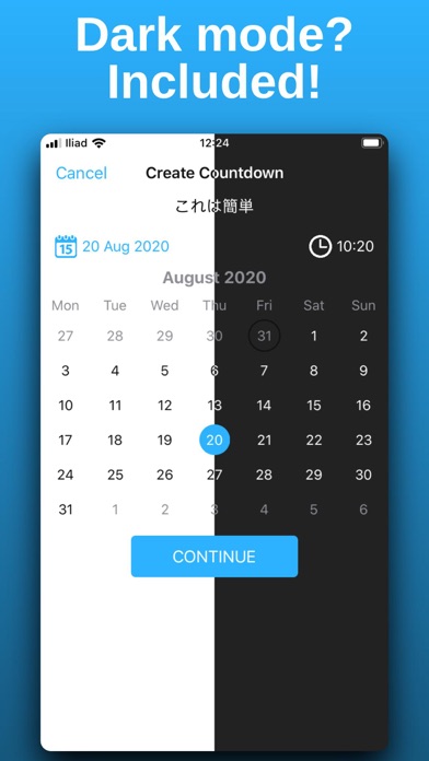 Countdown with widget screenshot 2