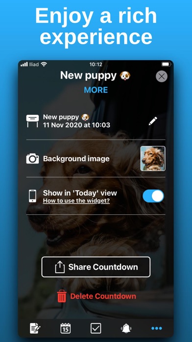 Countdown with widget screenshot 1