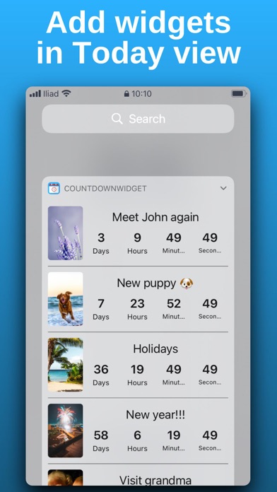Countdown with widget screenshot 5