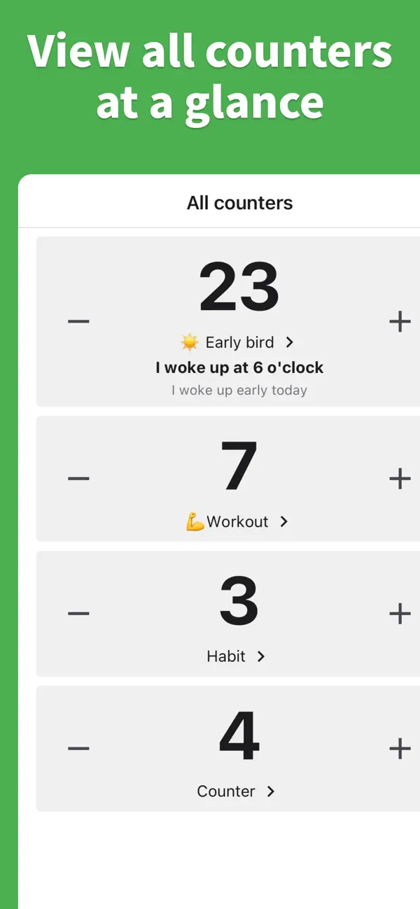 Counter - One-Tap Counter screenshot 2