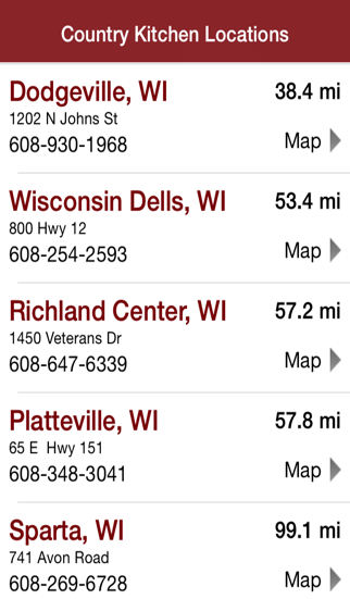 Country Kitchen Restaurants Locator screenshot 2