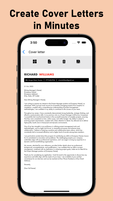 Cover Letter Creator with AI screenshot 4