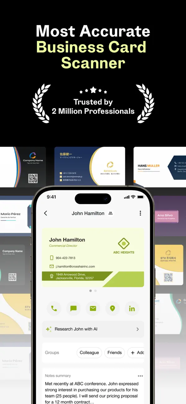 Covve : Business Card Scanner screenshot 6