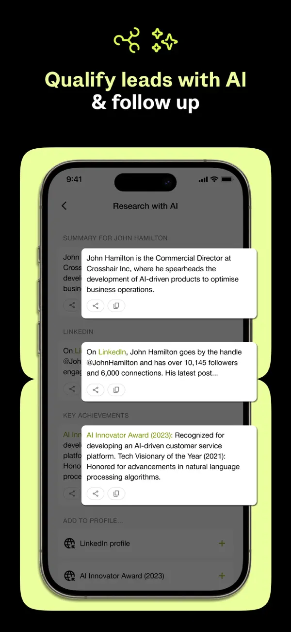 Covve : Business Card Scanner screenshot 3