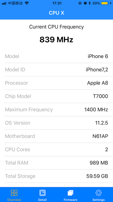 CPU X screenshot 3