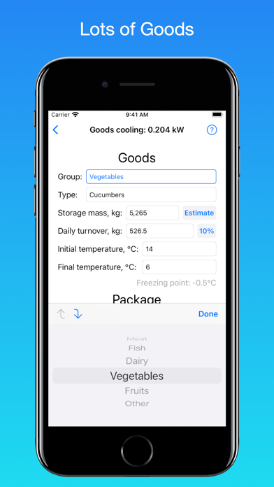 Cr Calc – Cold Room Calculator screenshot 3
