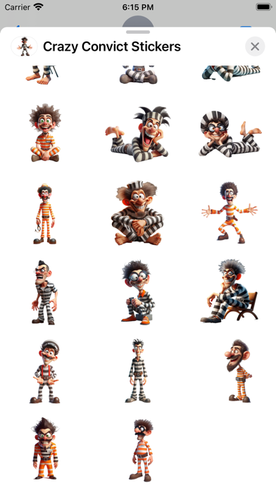 Crazy Convict Stickers screenshot 4
