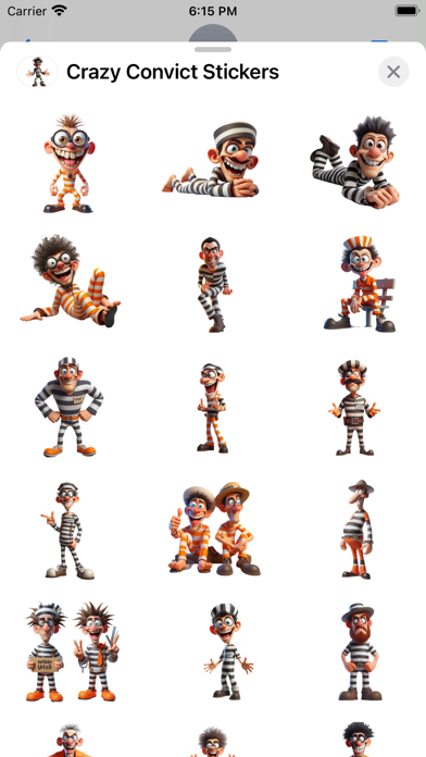 Crazy Convict Stickers screenshot 6