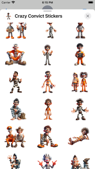 Crazy Convict Stickers screenshot 5