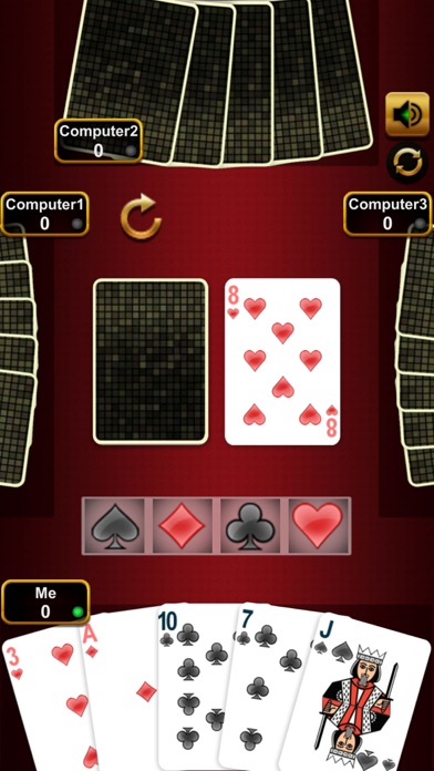 Crazy Eights Card Game Offline screenshot 1