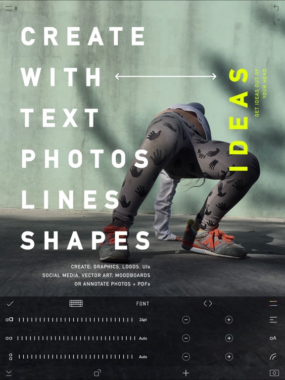 CREATE: Graphic Design + Fonts screenshot 1