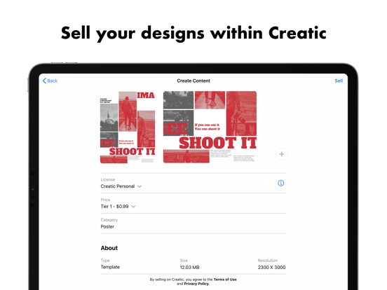Creatic: Graphic Design Editor screenshot 1