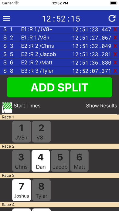 CrewTimer Regatta Timing screenshot 3