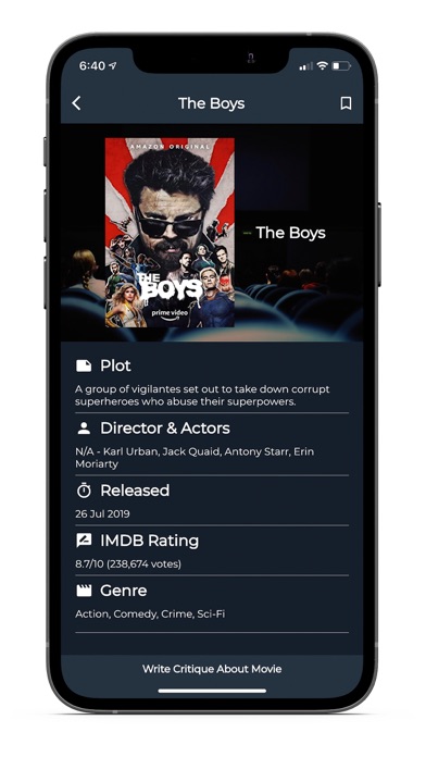 Critic - Movie Reviews screenshot 1