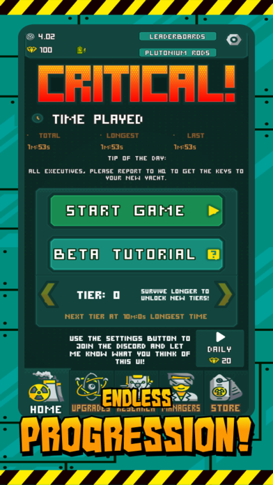 Critical - Incremental Reactor screenshot 2