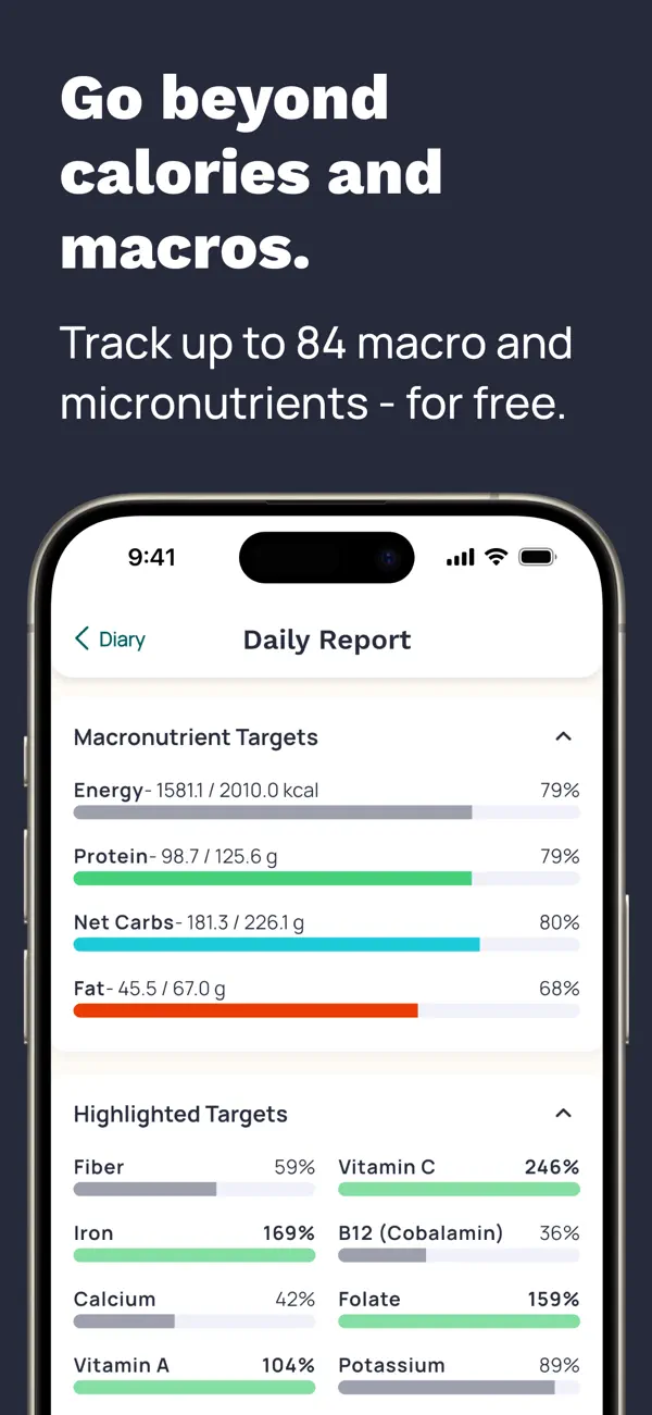 Cronometer: Calorie Counter screenshot 4