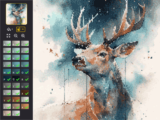 Cross-Stitch: Color by Number screenshot 1