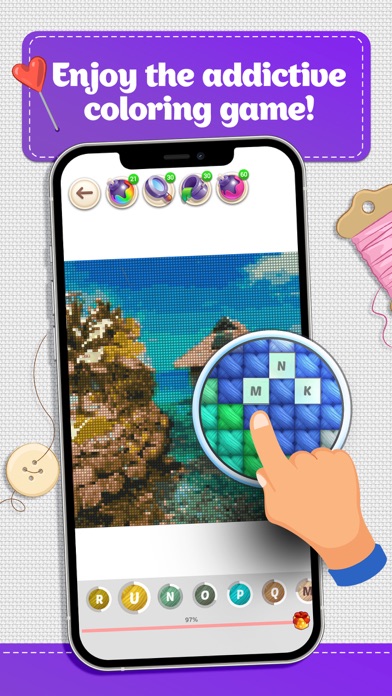 Cross Stitch Coloring Art screenshot 5