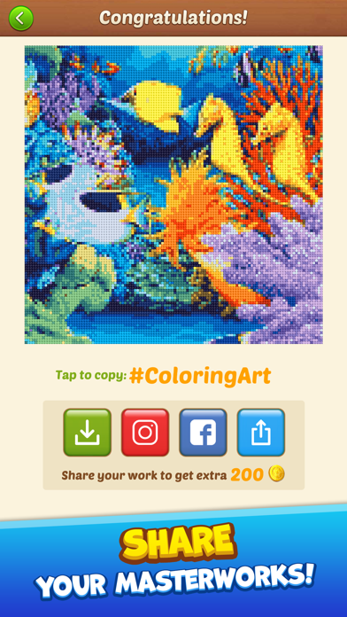 Cross Stitch: Coloring Art screenshot 1