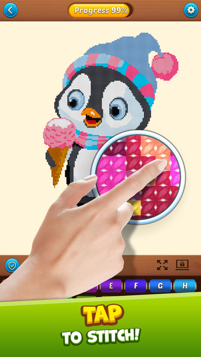 Cross Stitch: Coloring Art screenshot 3