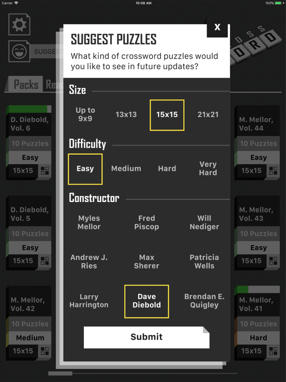 Crossword Puzzle Redstone screenshot 1
