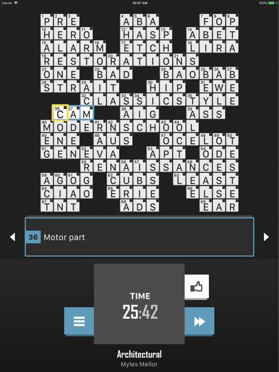 Crossword Puzzle Redstone screenshot 2