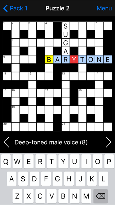Crossword screenshot 2