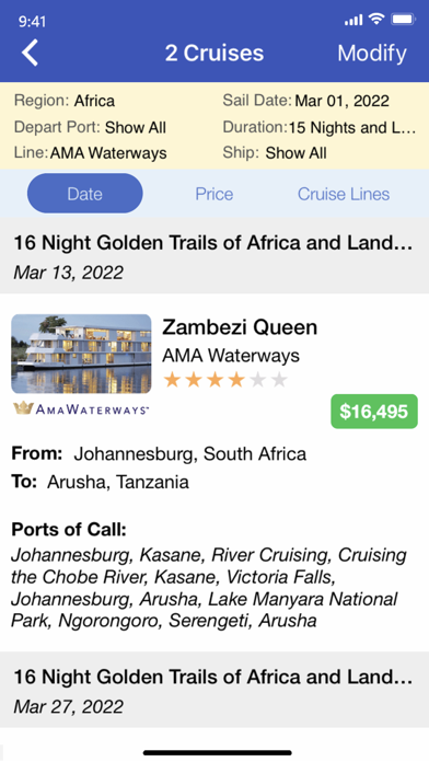 Cruise Finder by iCruise.com screenshot 2