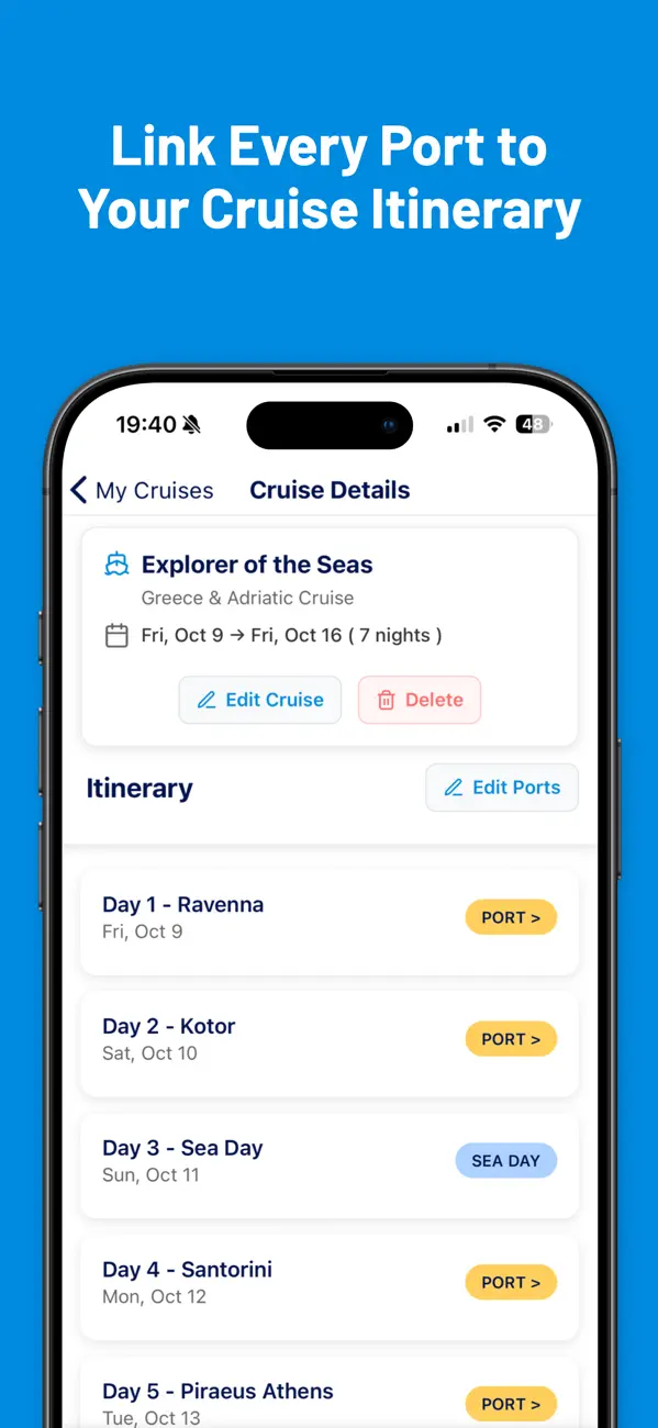 Cruise Port Guide & Planner screenshot 1