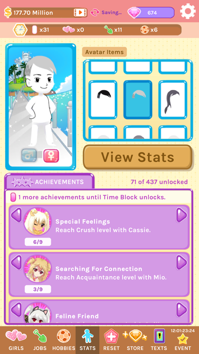 Crush Crush - Idle Dating Sim screenshot 1
