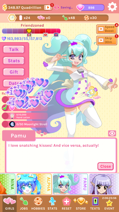 Crush Crush - Idle Dating Sim screenshot 2
