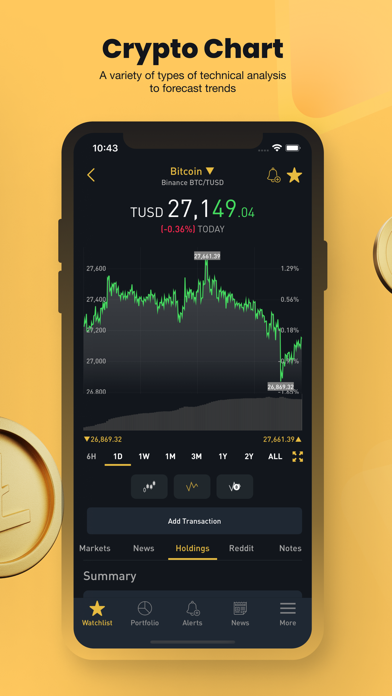 Crypto Tracker by BitScreener screenshot 2