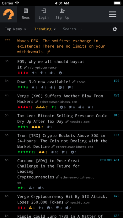 CryptoPanic screenshot 3