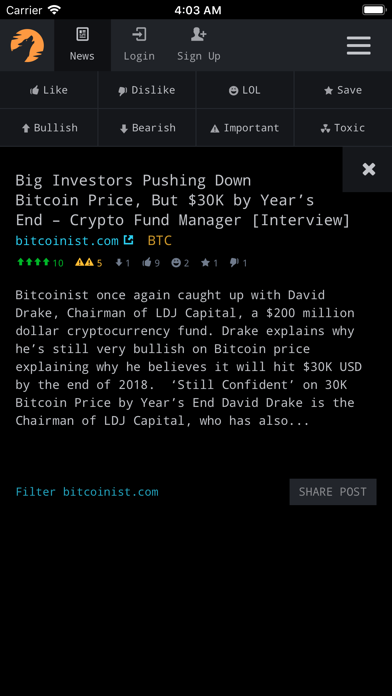 CryptoPanic screenshot 1