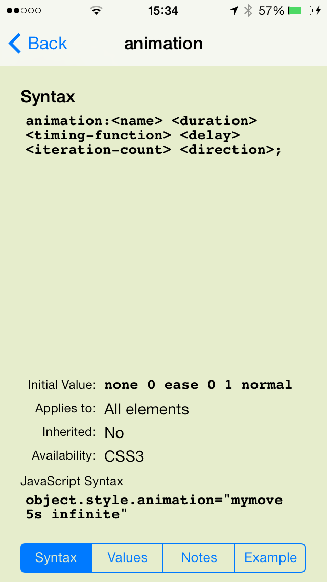 CSS Quick Reference screenshot 4