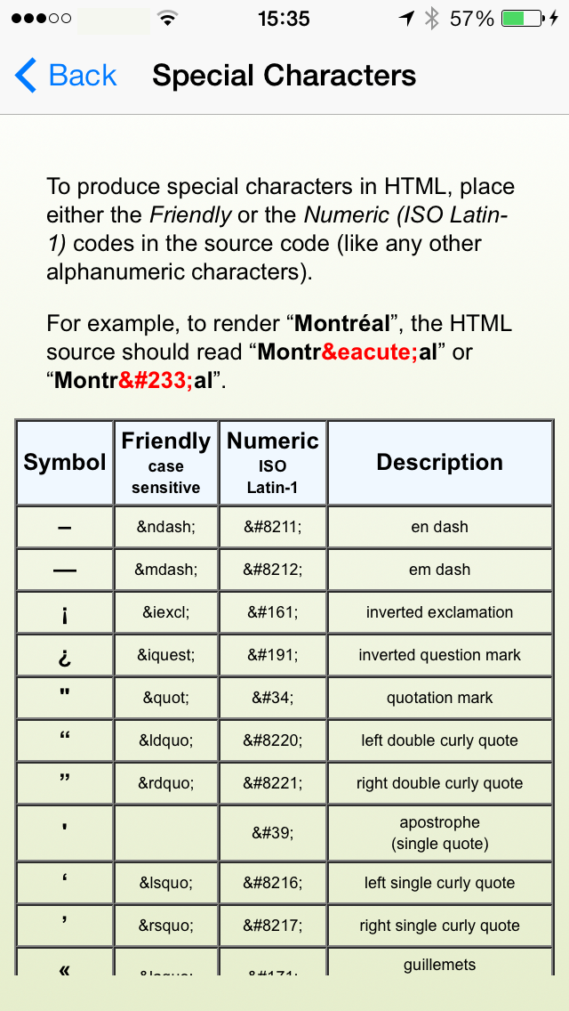 CSS Quick Reference screenshot 1