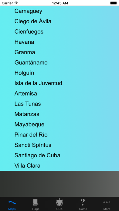 Cuba Provinces Maps and Capitals screenshot 1