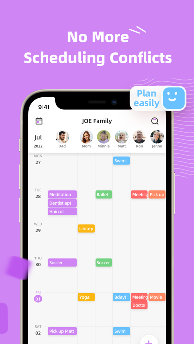 Cubbily:Shared Family Calendar screenshot 1