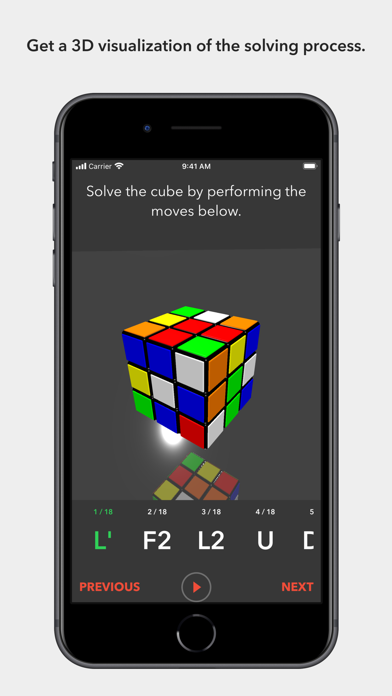 CubeSolver AR screenshot 2