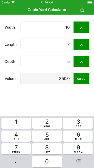 Cubic Yard Calculator Pro screenshot 4
